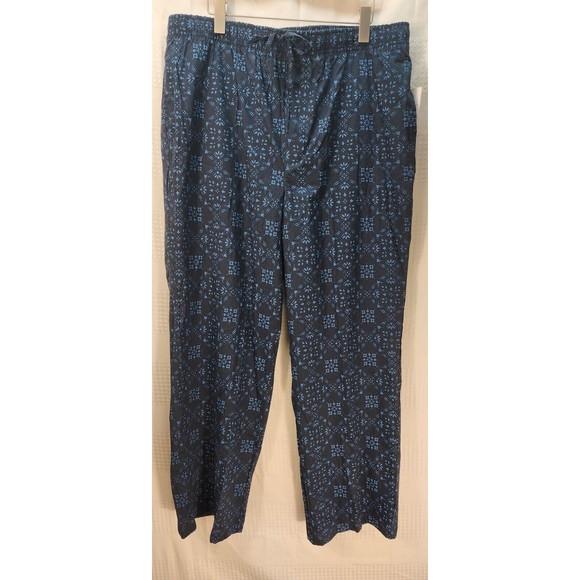 Sonoma Other - Sonoma Pants Mens XL Sleep Pajamas Woven Geo Print Drawstring Cozy 100% Cotton